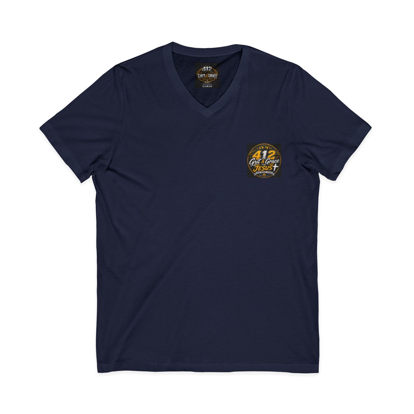 Christian V-Neck Tee – "I Can Do All Things Through Christ Who Strengthens Me" Inspirational Shirt
