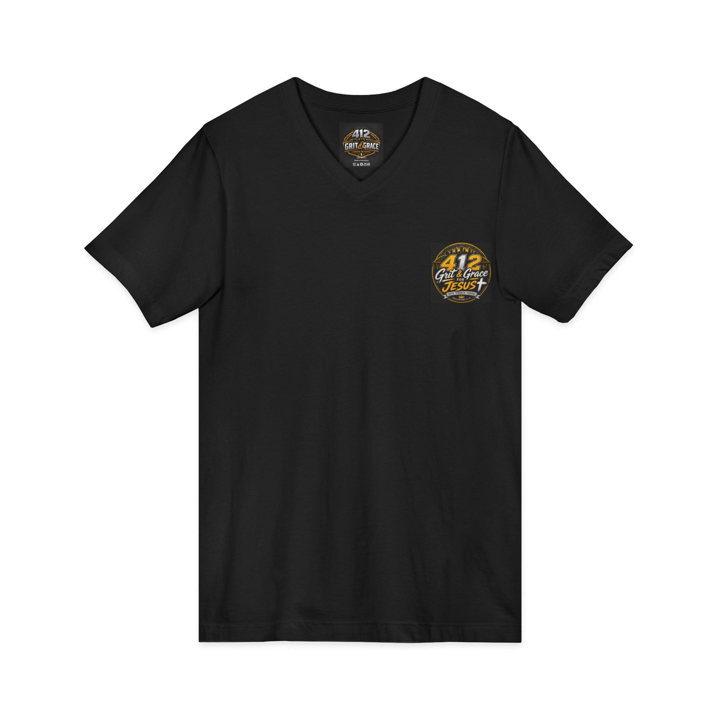 Christian V-Neck Tee – "I Can Do All Things Through Christ Who Strengthens Me" Inspirational Shirt