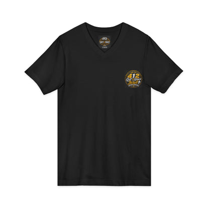 Christian V-Neck Tee – "I Can Do All Things Through Christ Who Strengthens Me" Inspirational Shirt