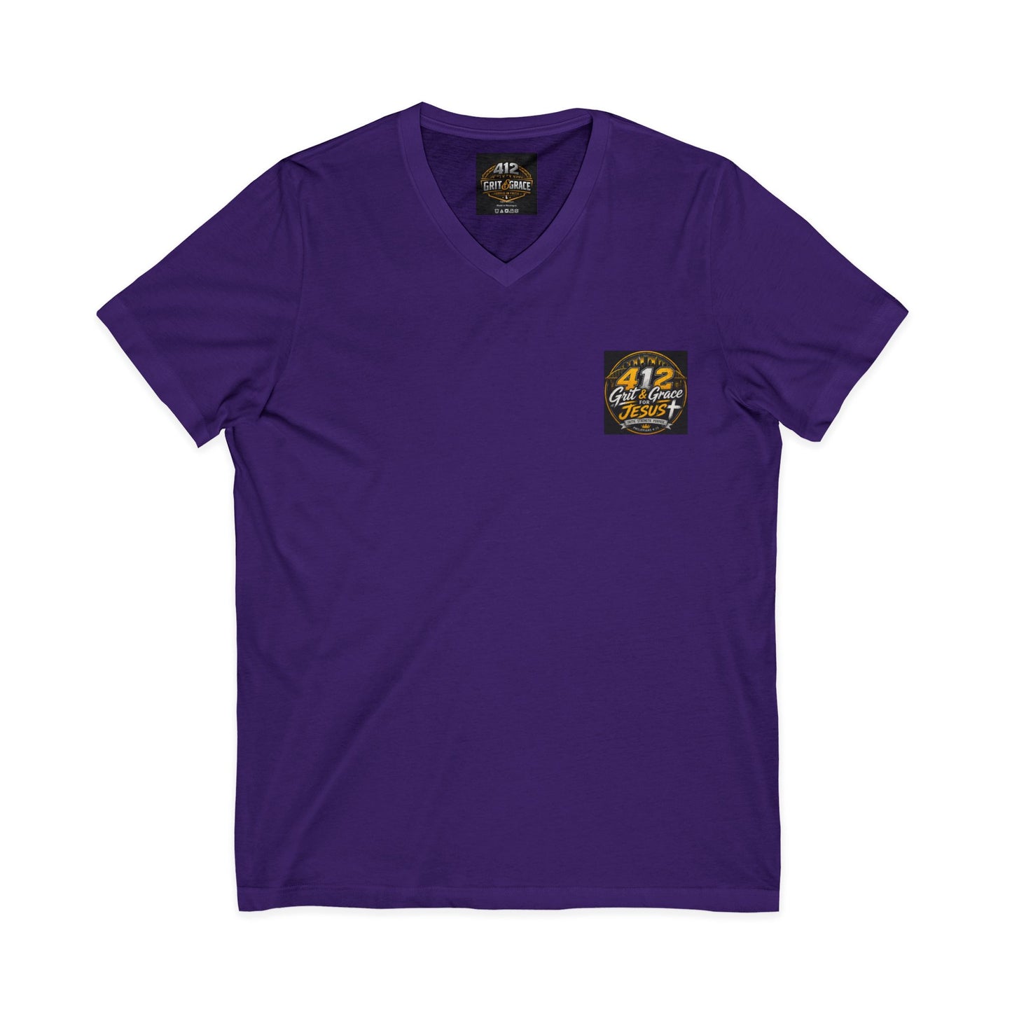 Christian V-Neck Tee – "I Can Do All Things Through Christ Who Strengthens Me" Inspirational Shirt