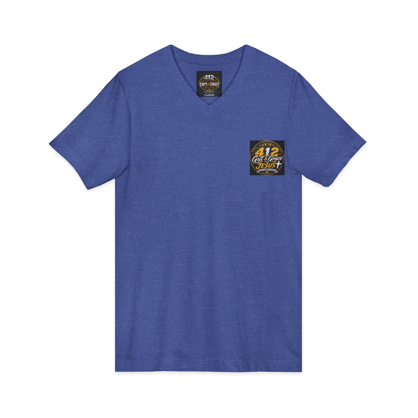 Christian V-Neck Tee – "I Can Do All Things Through Christ Who Strengthens Me" Inspirational Shirt