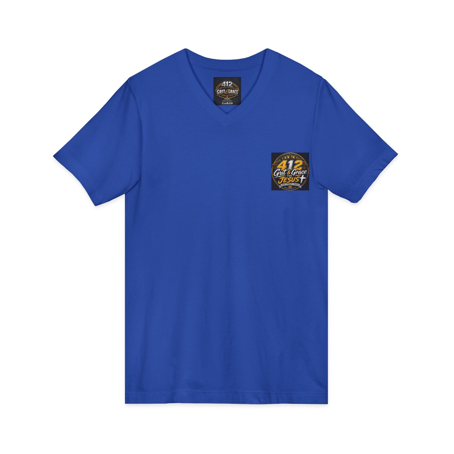 Christian V-Neck Tee – "I Can Do All Things Through Christ Who Strengthens Me" Inspirational Shirt