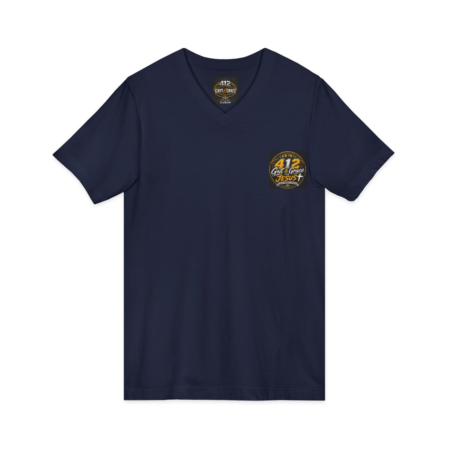 Christian V-Neck Tee – "I Can Do All Things Through Christ Who Strengthens Me" Inspirational Shirt
