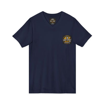 Christian V-Neck Tee – "I Can Do All Things Through Christ Who Strengthens Me" Inspirational Shirt